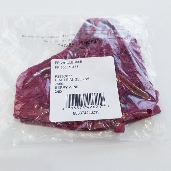 FREE PEOPLE Lace Triangle Underwire Bra - Picture 7 of 8